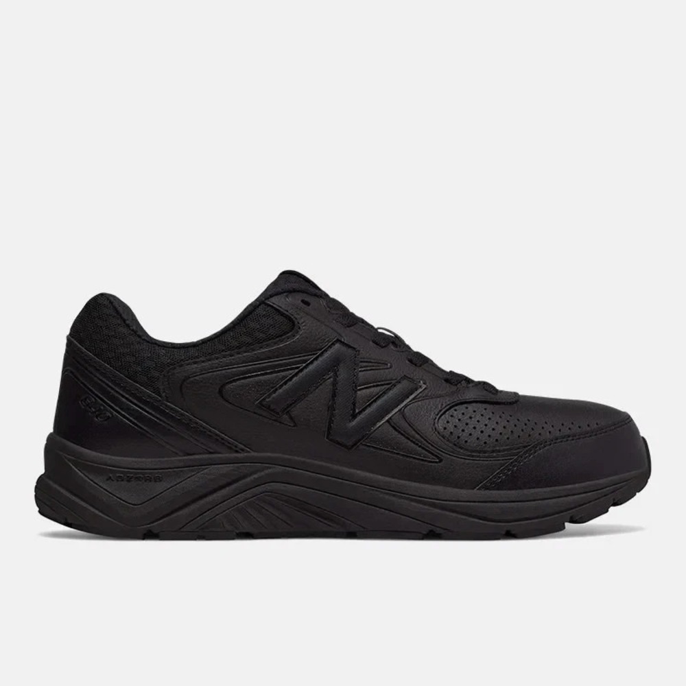 New Balance 840V2 Sneakers Mens Sz 8 - 2E Black‎ Leather Walking Shoes MW840V2